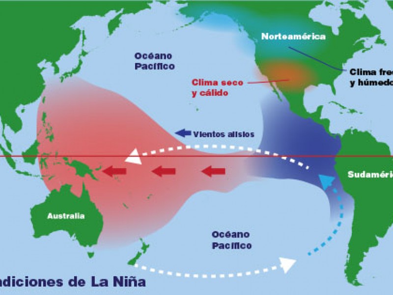 Presencia leve de fenómeno de la Niña en el Golfo