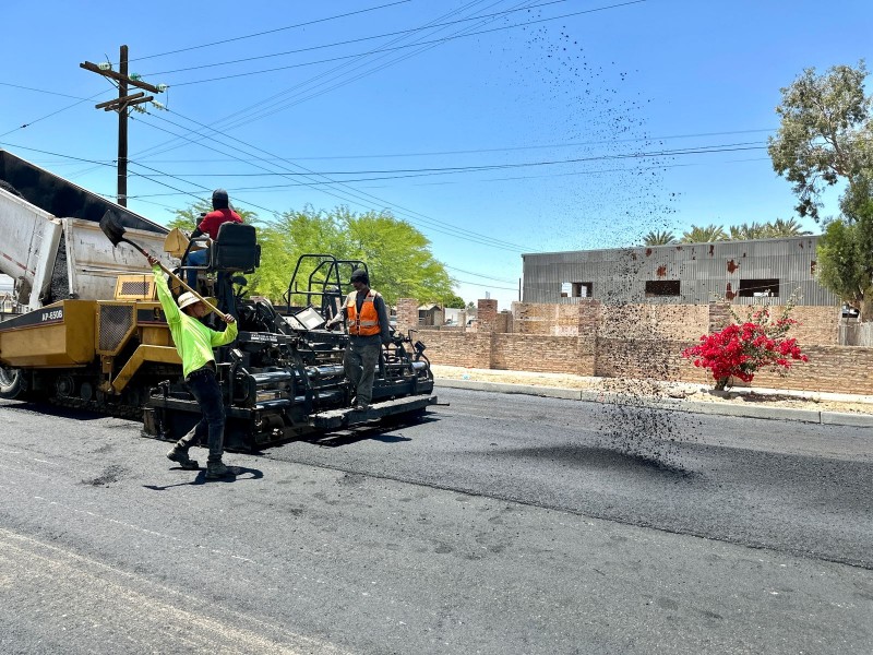 Presenta 80% de avance pavimentación de la Yocupicio