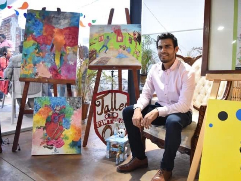 Presenta artista poblano, exposición 