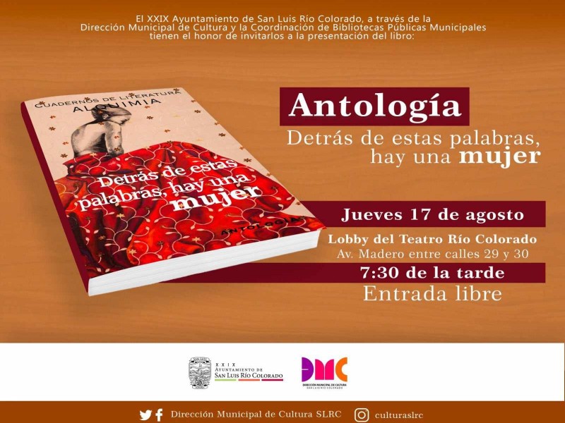 Presenta Cultura antología en el Teatro Río Colorado