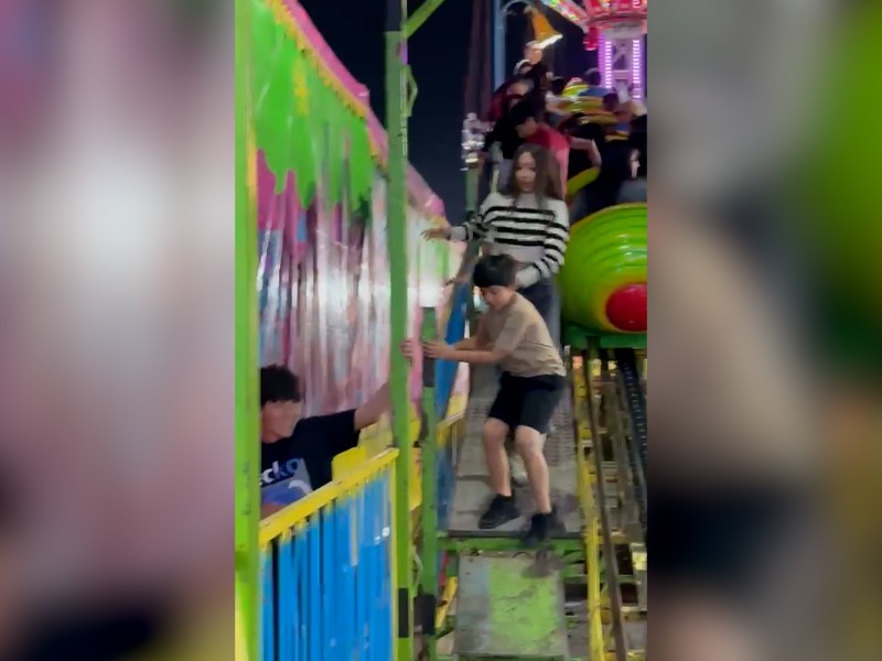 Presenta fallas juego “El Gusanito” en la Feria del Algodón Presenta fallas juego “El Gusanito” en la Feria del Algodón