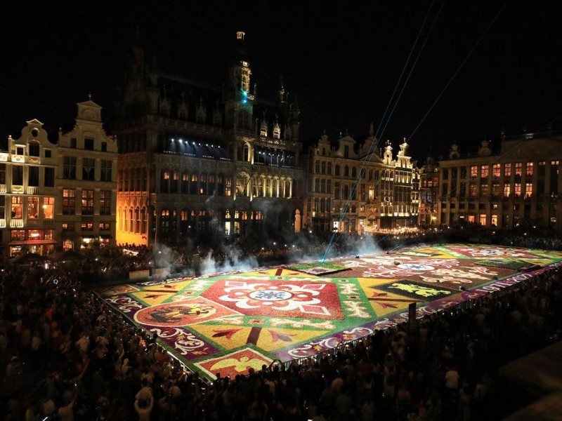 Presenta Guanajuato su arte efímero en Bruselas.