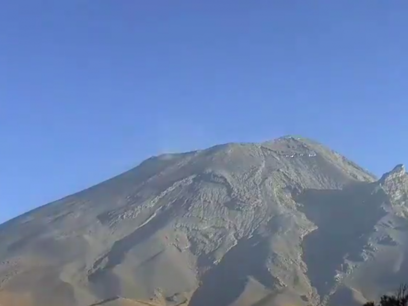 Presenta volcán Popocatépetl actividad en últimas 24 horas