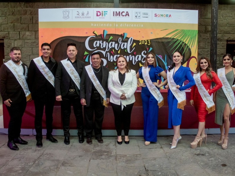 Presentan a Corte Real e itinerario de Carnaval Guaymas