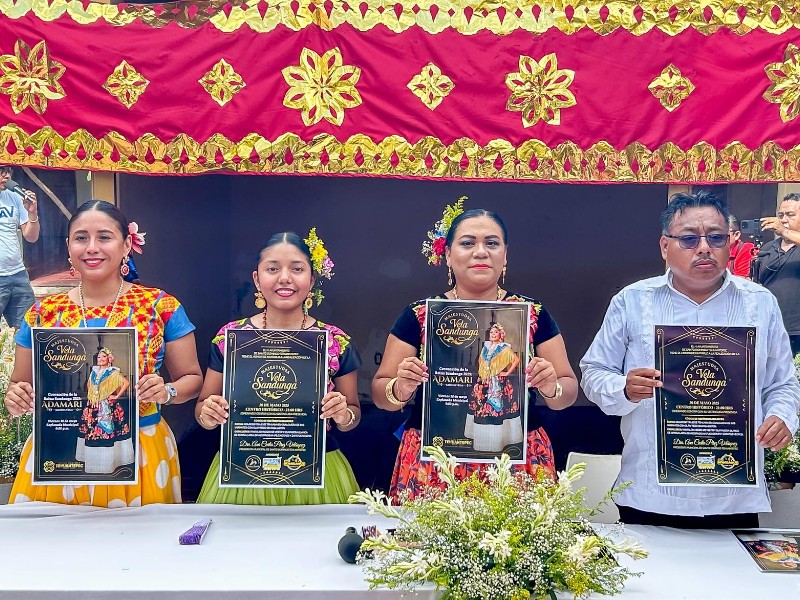 Presentan Cartel Oficial de la Vela Sandunga de Tehuantepec
