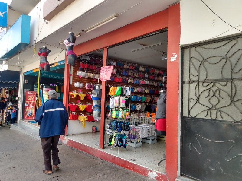 Presentan bajas ventas comerciantes de Sahuayo