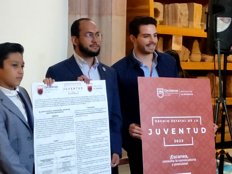 Presentan convocatoria de Premio Estatal de la Juventud 2023