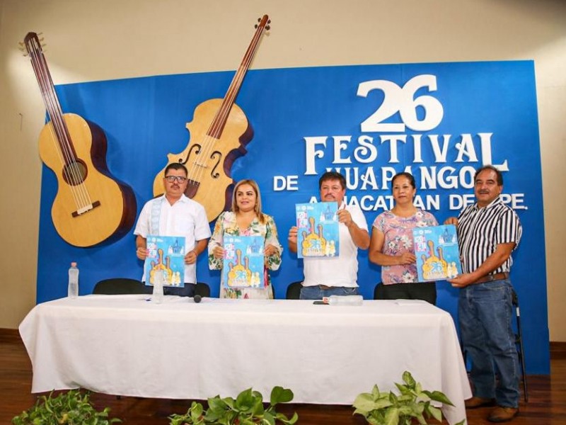 Presentan el 26 Festival de huapango de Ahuacatlán
