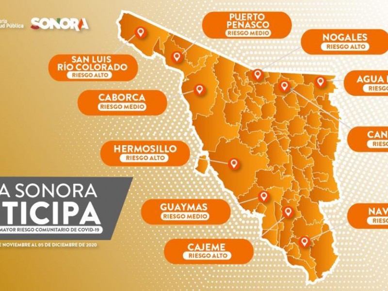 Presentan mapa COVID en Sonora