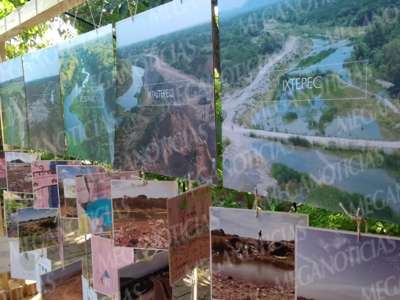 Presentan muestra fotográfica de los daños al Río