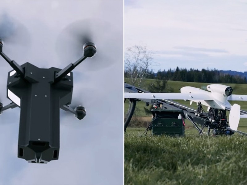 Presentan nuevo dron nodriza, podrá transportar hasta ocho drones suicidas