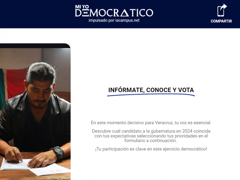 Presentan plataforma para promover el voto en Veracruz