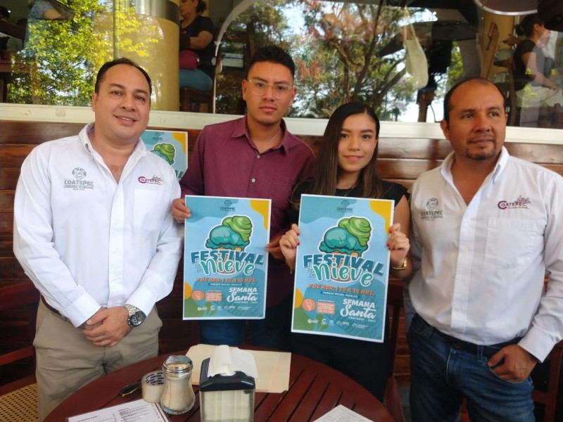 Presentan Primer Festival de la Nieve de Coatepec