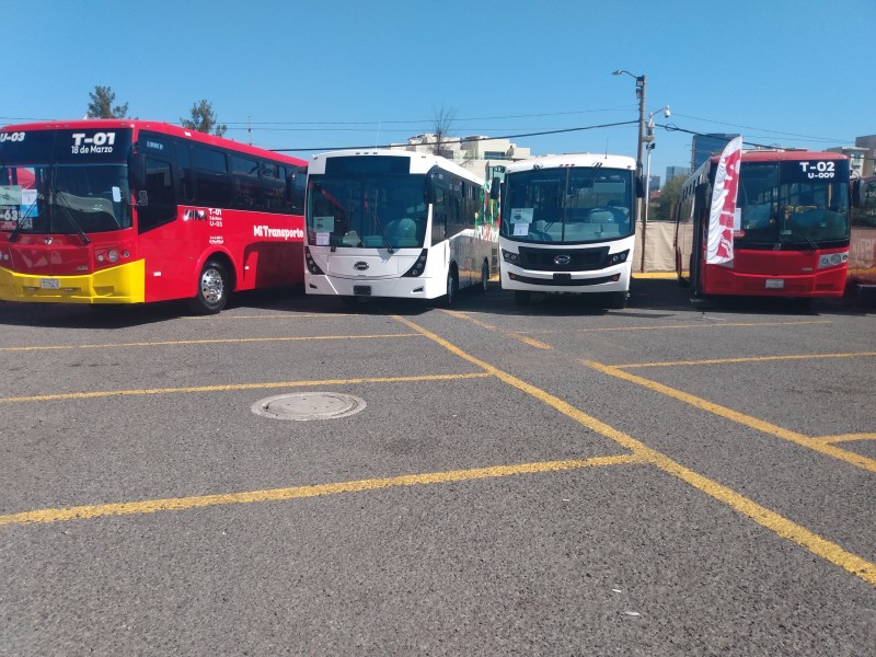 Presentan unidades para renovar Transporte Público