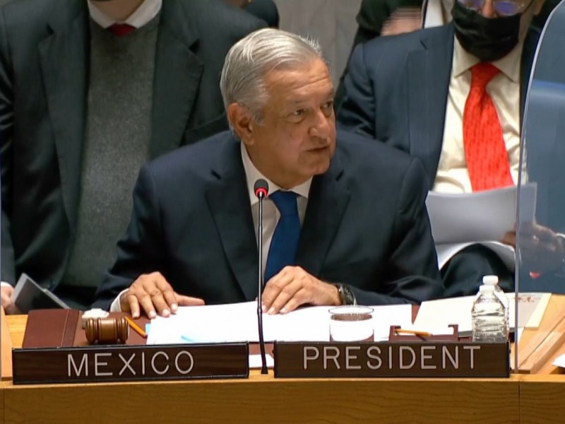 Presidente AMLO plantea Plan Mundial de Fraternidad ante la ONU