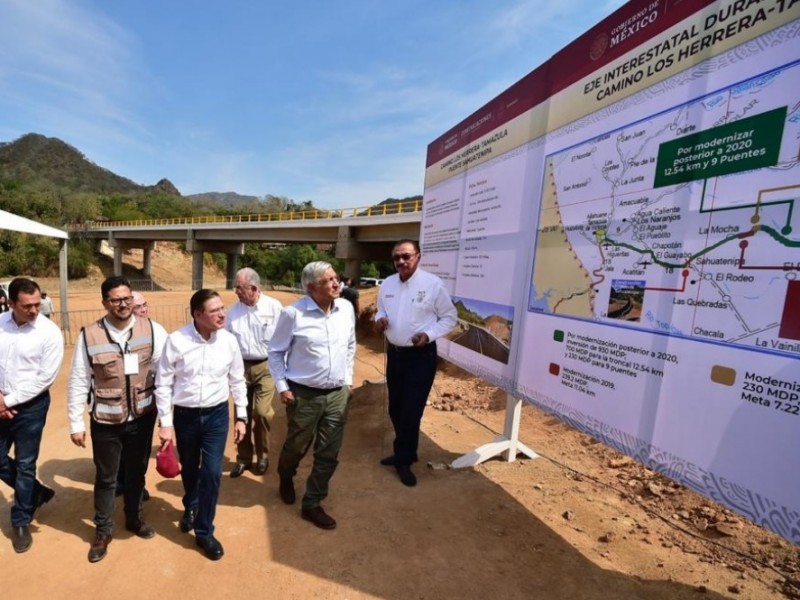 Presidente inaugura Puente Sahuatenipa en Durango