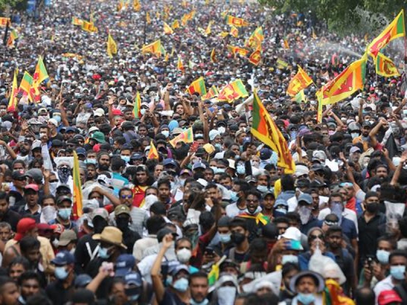 Dimiten presidente y primer ministro de Sri Lanka