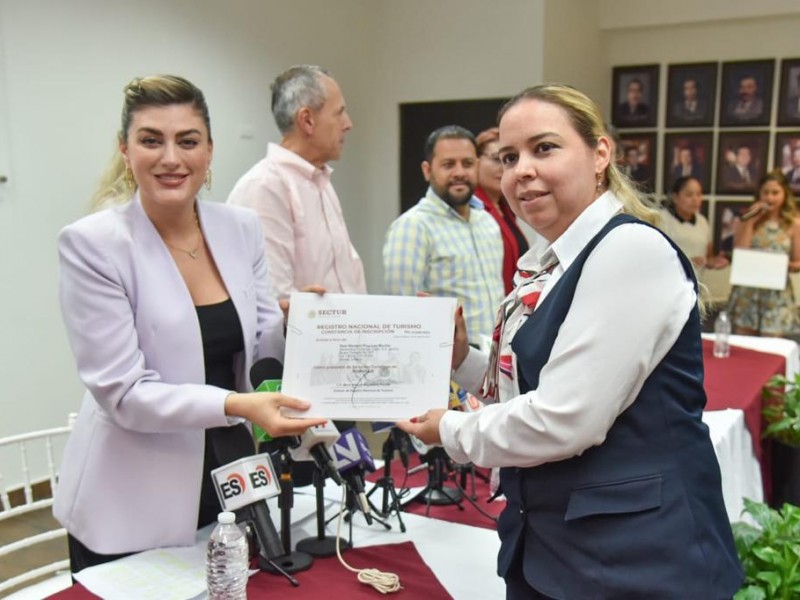 Prestadores de servicios reciben Registro Nacional de Turismo