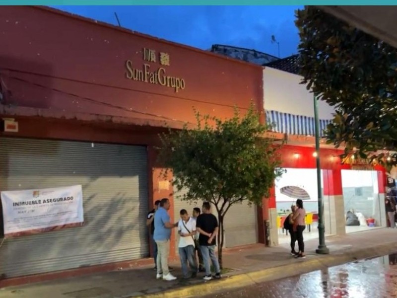 Presunto lavado de dinero y explotación infantil, aseguran tiendas chinas en Tepic