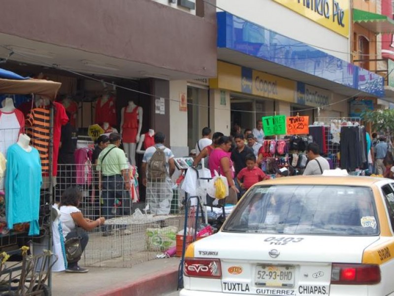 Prevalece comercio informal tolerado en tuxtla