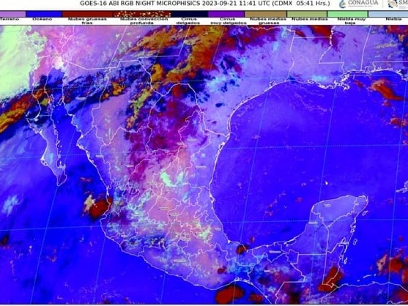 Prevén lluvias puntuales fuertes en Colima este jueves