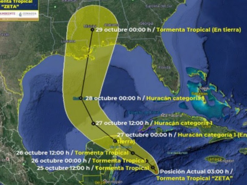 En alerta Quintana Roo y Yucatán por 