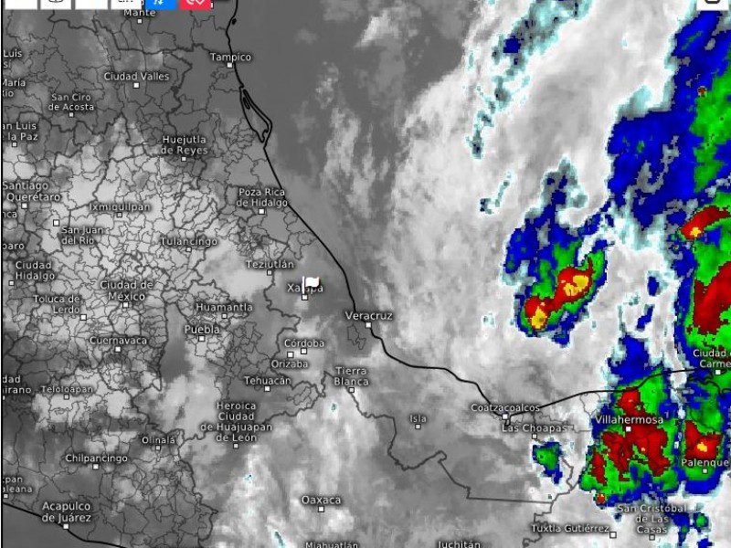 Prevén temporal lluvioso para el sur-sureste del país