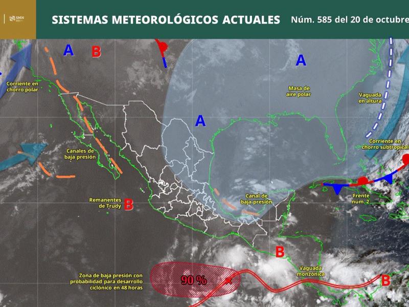 Prevén lluvias intensas en el norte de Veracruz; alertan por inundaciones