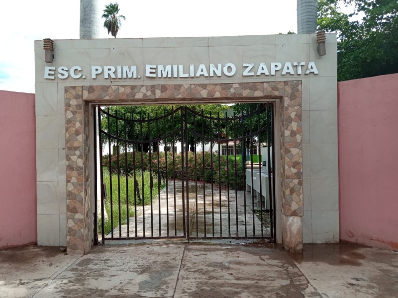 Primaria Emiliano Zapata sin poder regresar a la presencialidad por falta de servicios básicos