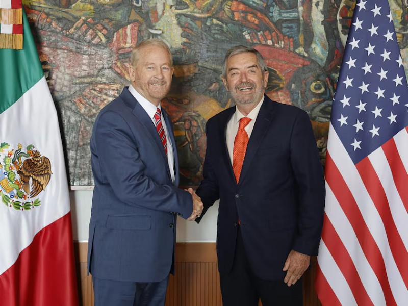 Primer encuentro entre canciller mexicano y nuevo embajador de EU