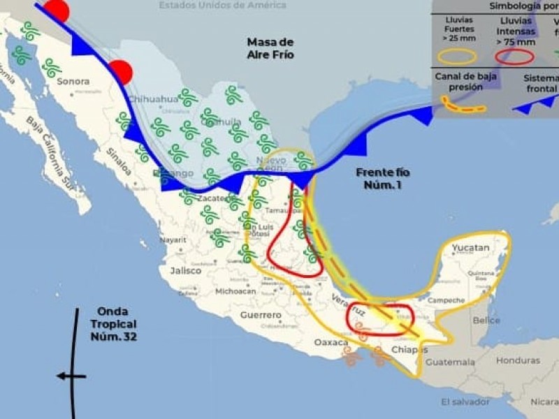 Primer frente frío en Puebla llegará hasta los cero grados