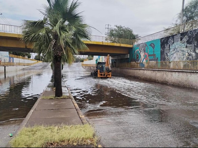 Primeras lluvias del año dejan afectaciones en Cajeme