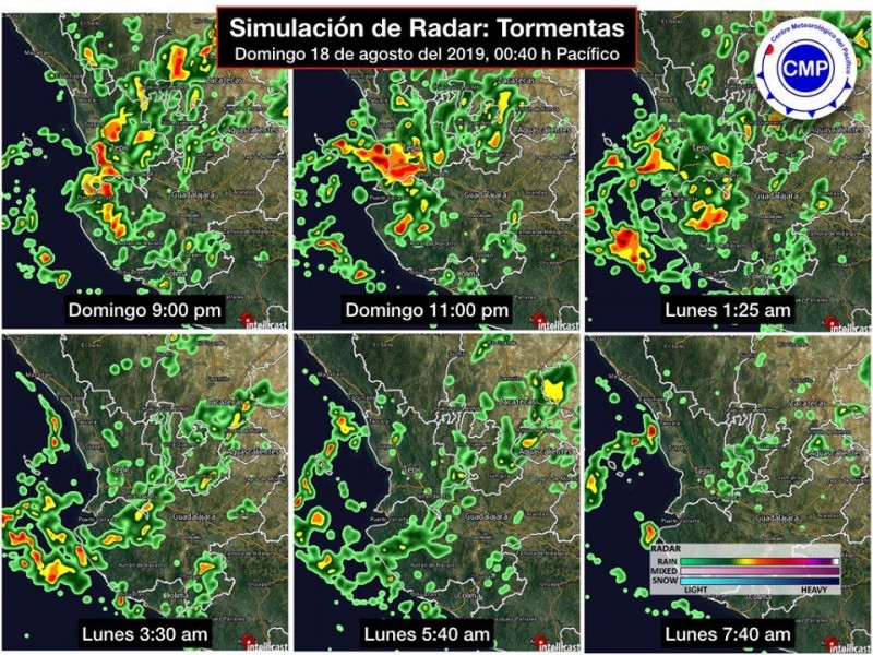 Tormenta Priscilia pierde fuerza en sierra de Jalisco