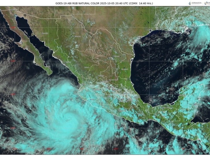 Priscilla se intensifica a Huracán categoría 1; cierran accesos a playas