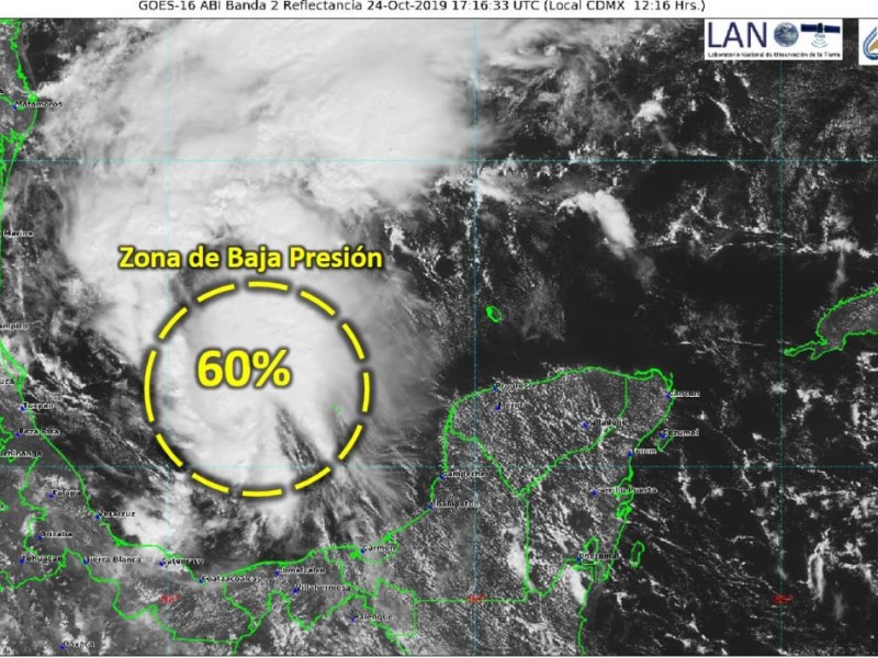 Probabilidad de ciclón en Golfo de México