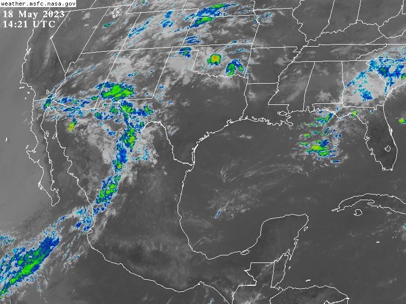 Probabilidad de lluvias nocturnas en el estado de Veracruz