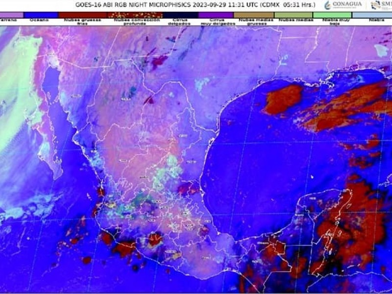 Probable desarrollo ciclónico en Pacífico Centro; habría lluvias en Colima