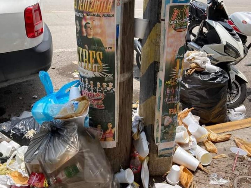 Problemas de basura en La Huizachera, denuncian deficiencias en recolección