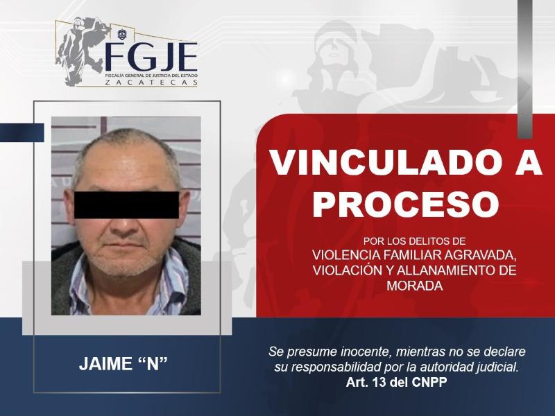 Procesan a hombre por violencia familiar agravada, violación y allanamiento de morada
