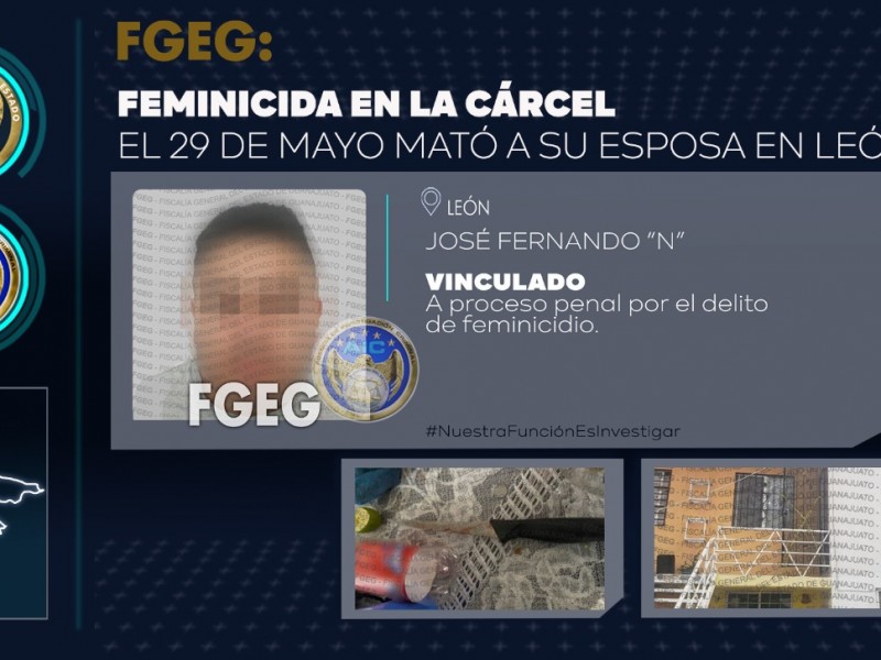 Procesan a presunto feminicida de la colonia Ribera de Barceló