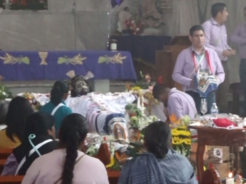 Procesión en San Mateo Atarasquillo por la Cuaresma