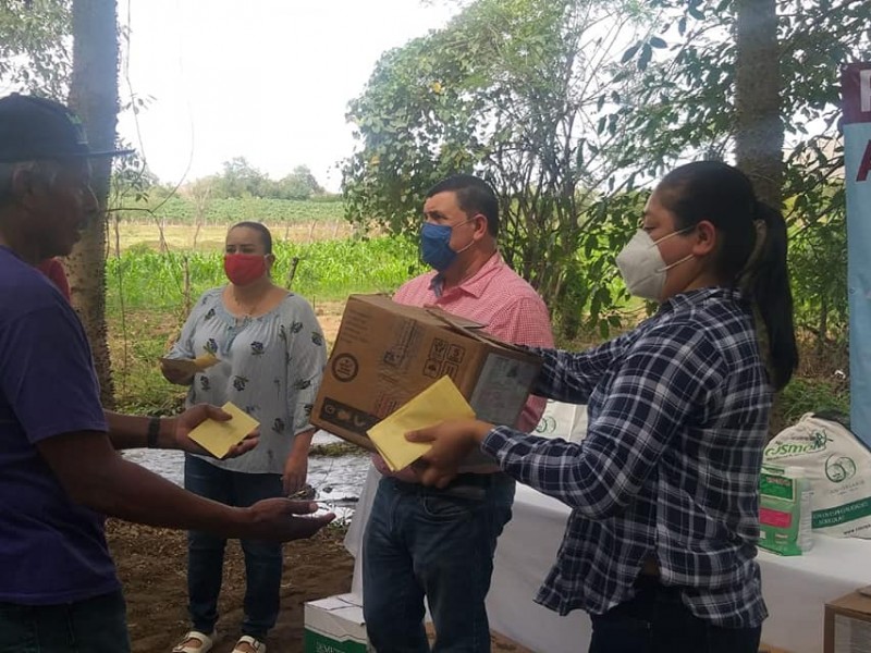 Productores de maíz reciben apoyos