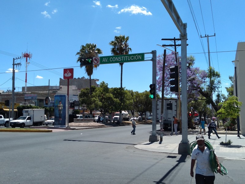 Programan en Sahuayo nuevamente semáforos
