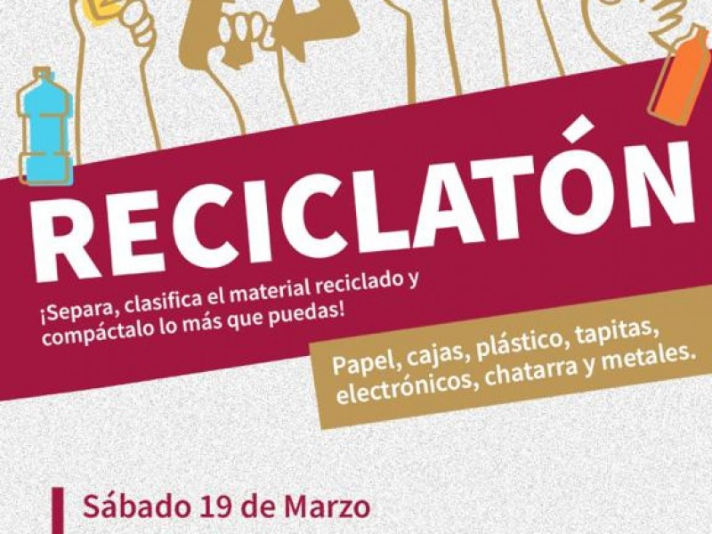 Programan Reciclatón el día sábado