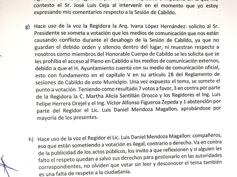 Prohíben entrada prensa en sesiones de cabildo en Jiquilpan