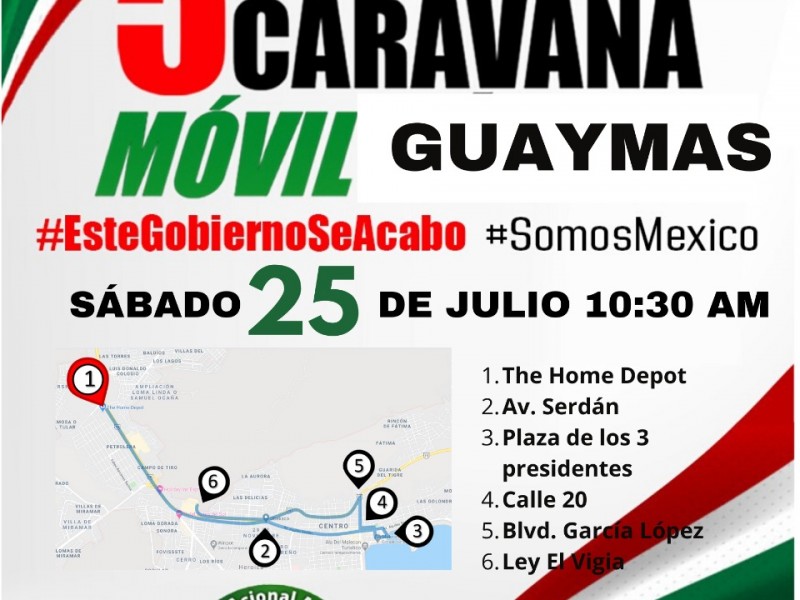 Promueven 5ta Caravana contra AMLO