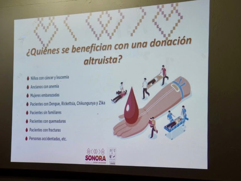 Promueven cultura de donación de sangre en Álamos
