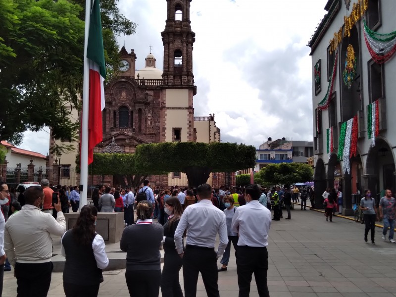 Promueven cultura de protección civil en Zamora, realizan simulacro sismo