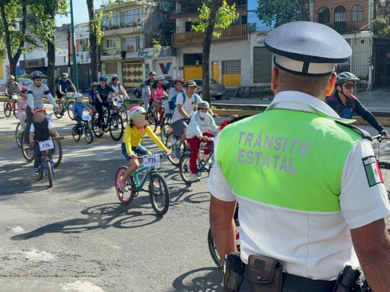 Promueven movilidad sustentable con rodada ciclista en Xalapa