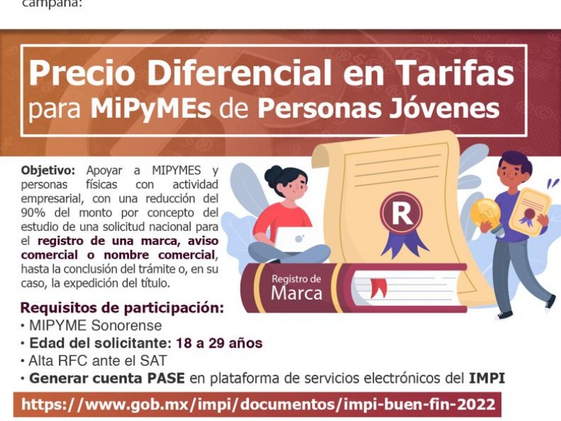 Promueven “Precio diferencial en tarifas para Mipymes de personas jóvenes”